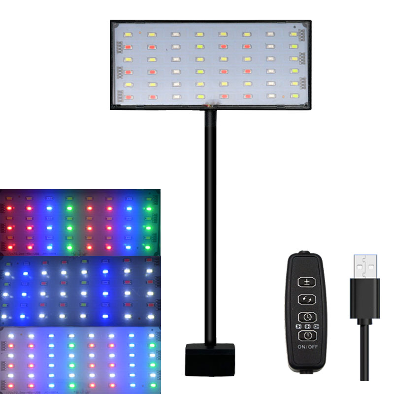 Aquarium Plant Display - ไฟ LED สเปกตรัมเต็มสำหรับตู้ปลา พร้อมตั้งเวลาการทำงาน ปรับได้ 3