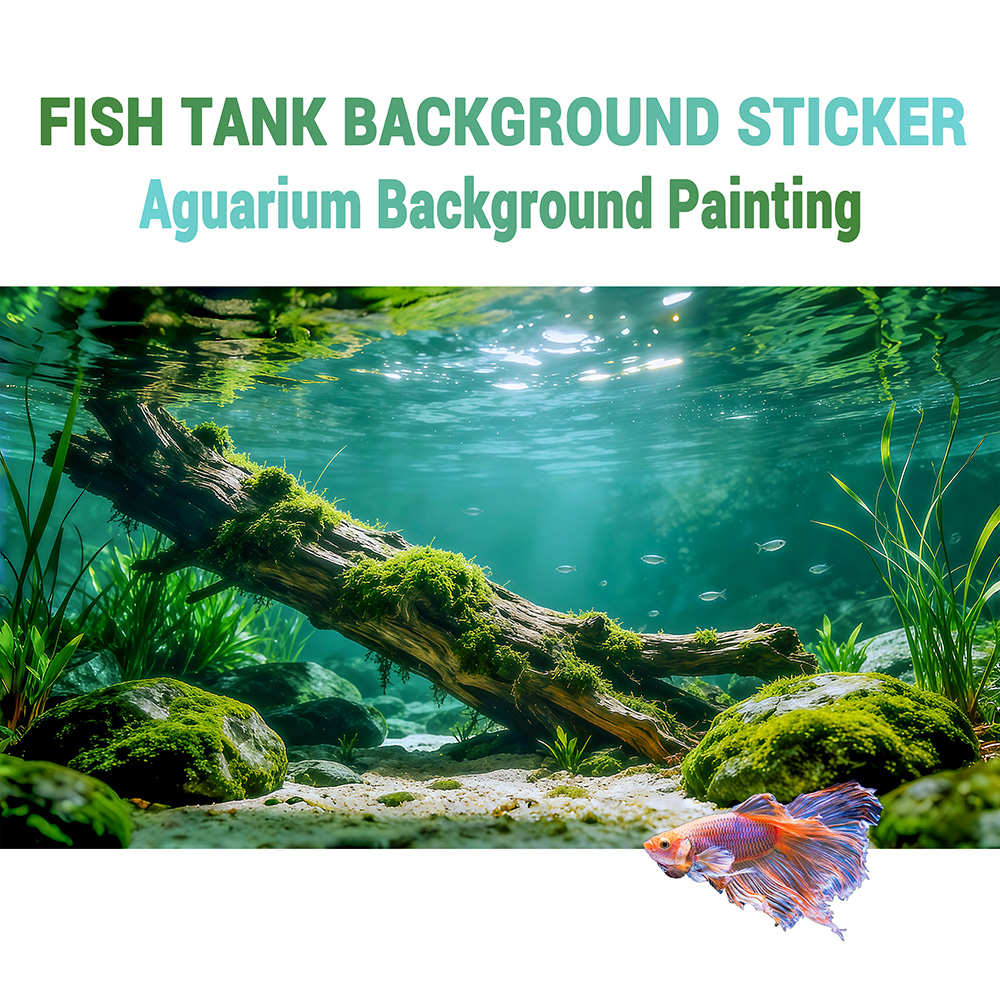 Aquarium Plant Live - ไม้แห้งที่ก้นแม่น้ำ, สติ๊กเกอร์ติดตู้ปลา, ของตกแต่งภูมิทัศน์, ของประดับตกแต่งตู้ปลา