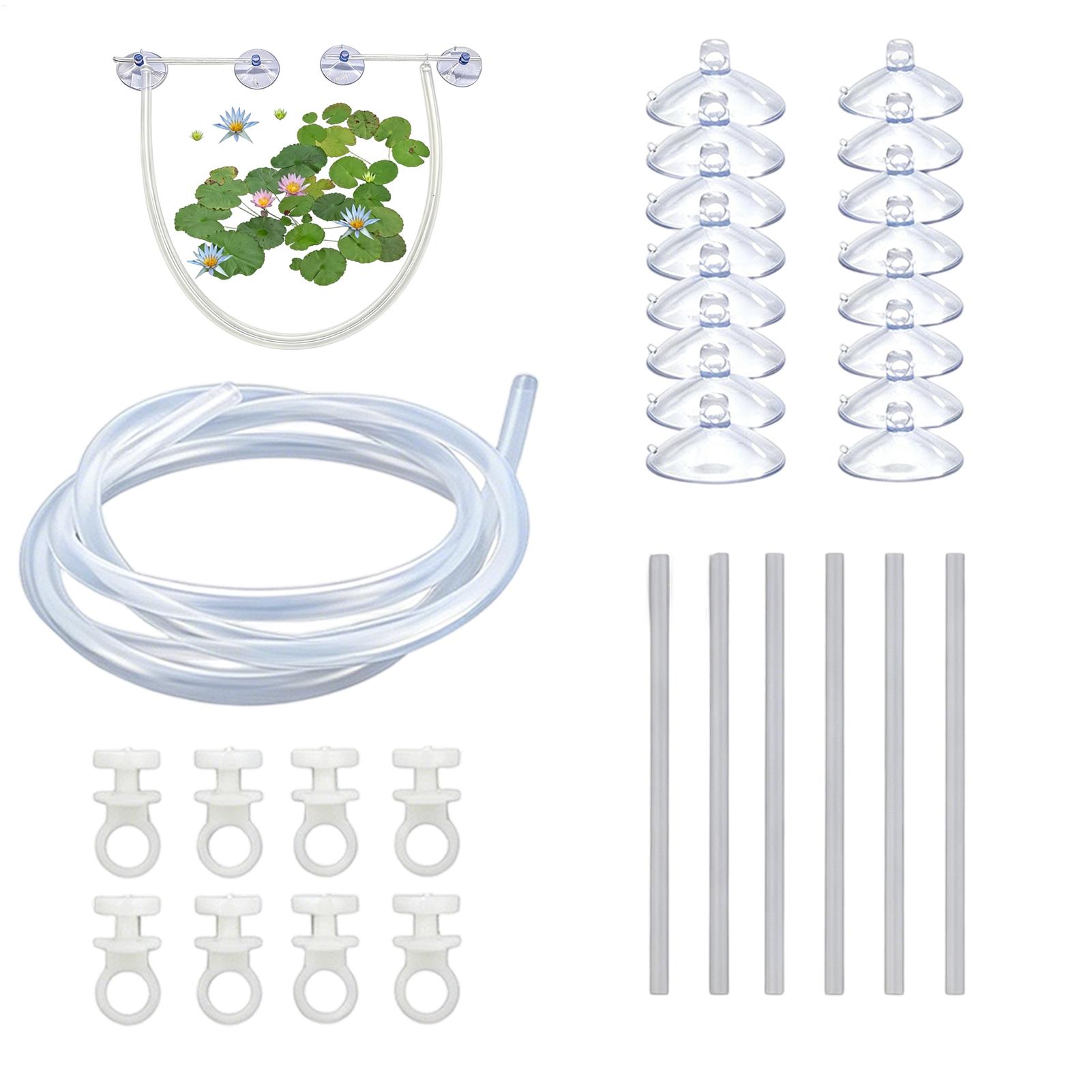 Planted Aquarium For Betta - ชุดอุปกรณ์กั้นพืชน้ำลอยน้ำแบบปรับระดับความสูงอัตโนมัติ สำหรับตู้ปลาเบต้า ตู้ปลาในบ้าน