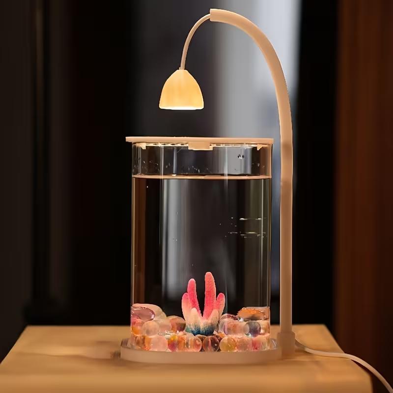 360 °   ตู้ปลาตั้งโต๊ะแบบพาโนร - Planted Aquarium For Betta บทวิจารณ์และราคา