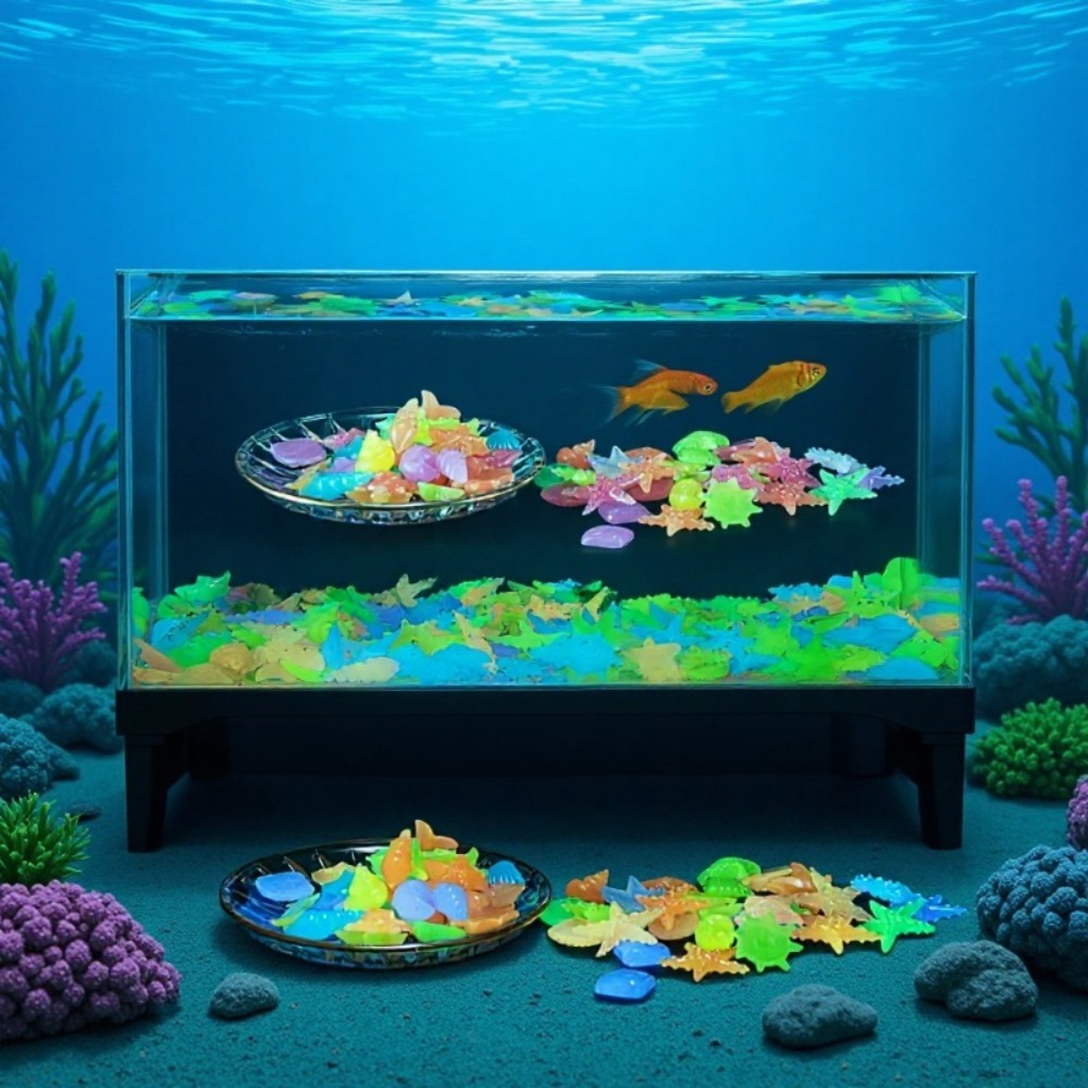 หินเรืองแสงในทะเล เปลือกหอยเรื - Planted Aquarium With Fish บทวิจารณ์และราคา