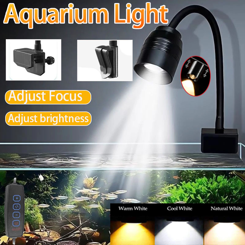 ไฟ LED สำหรับตู้ปลาแบบหนีบ กัน - Aquarium Plant Display บทวิจารณ์และราคา