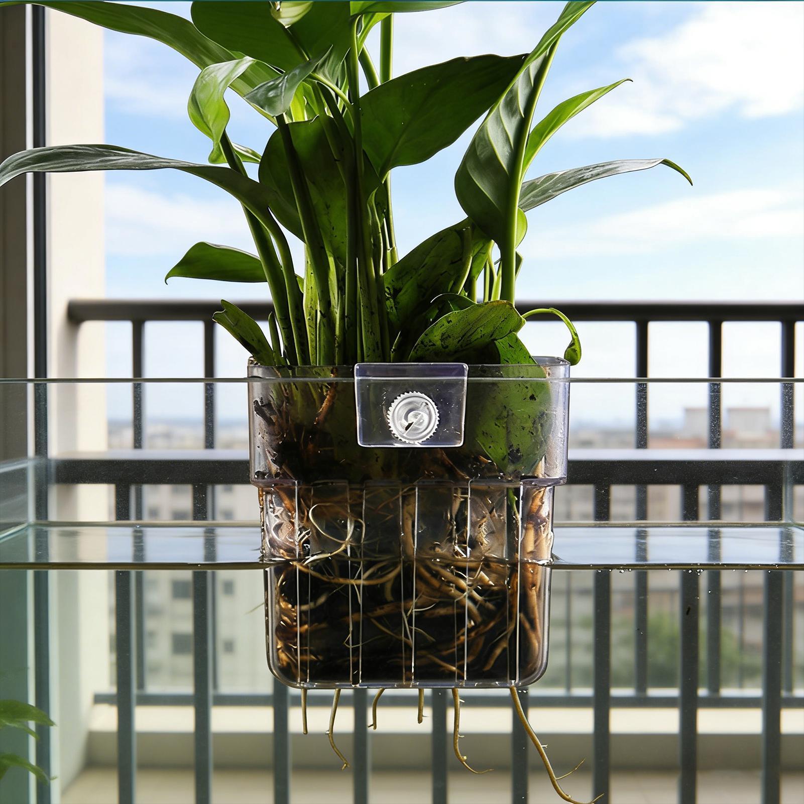 กระถางใสสำหรับแขวนปลูกพืชน้ำใน - Aquarium Plant Live บทวิจารณ์และราคา