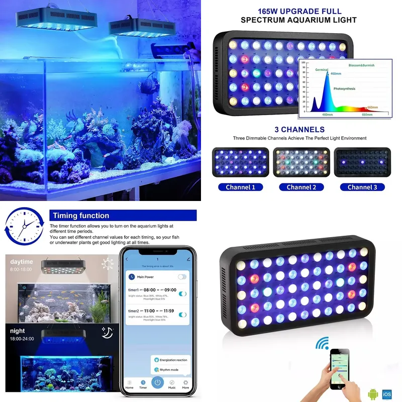 ไฟ LED สำหรับตู้ปลาแบบปลูกพรรณ - Planted Aquarium Models บทวิจารณ์และราคา