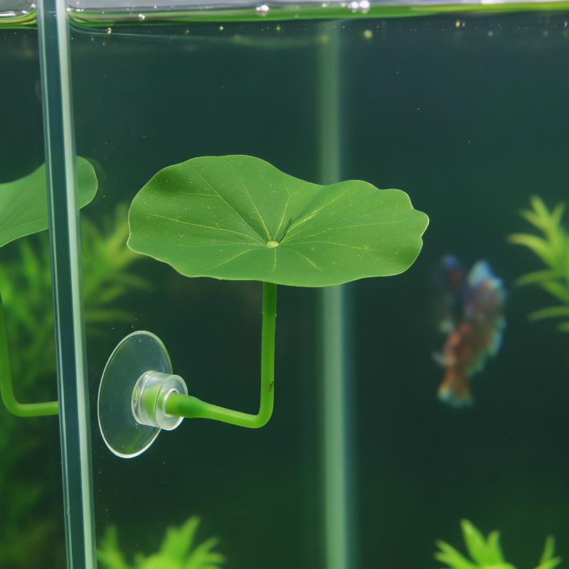 ใบบัวพลาสติกจำลองสำหรับปลาเบตต - Planted Aquarium For Betta บทวิจารณ์และราคา