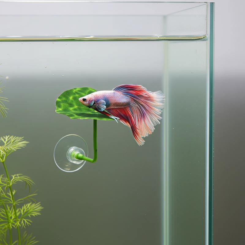 ใบบัวพลาสติกจำลองสำหรับปลาเบตต - Planted Aquarium For Betta บทวิจารณ์และราคา