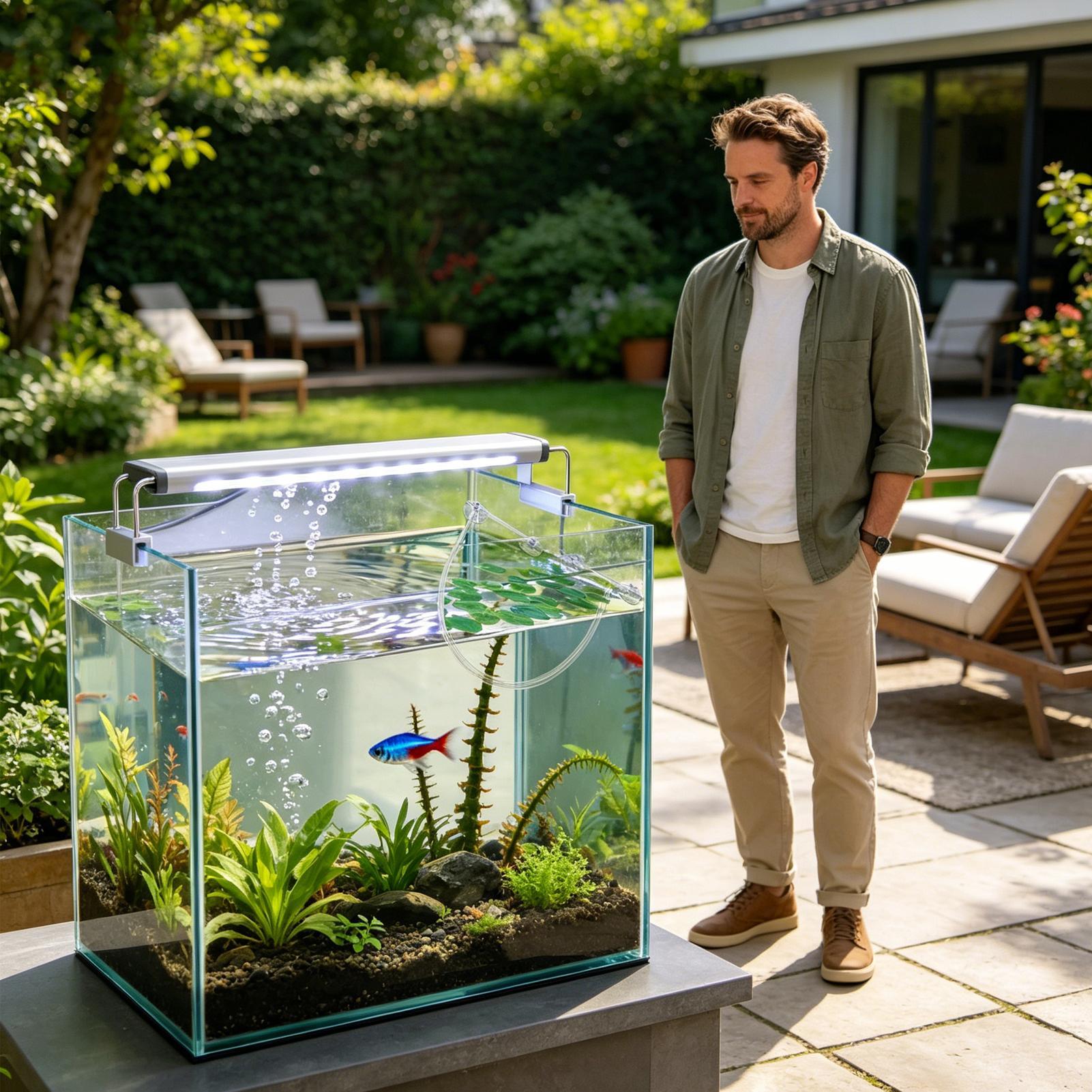 ชุดอุปกรณ์กั้นพืชน้ำลอยน้ำแบบป - Planted Aquarium For Betta บทวิจารณ์และราคา